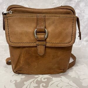 Vintage Fossil Leather Crossbody Purse